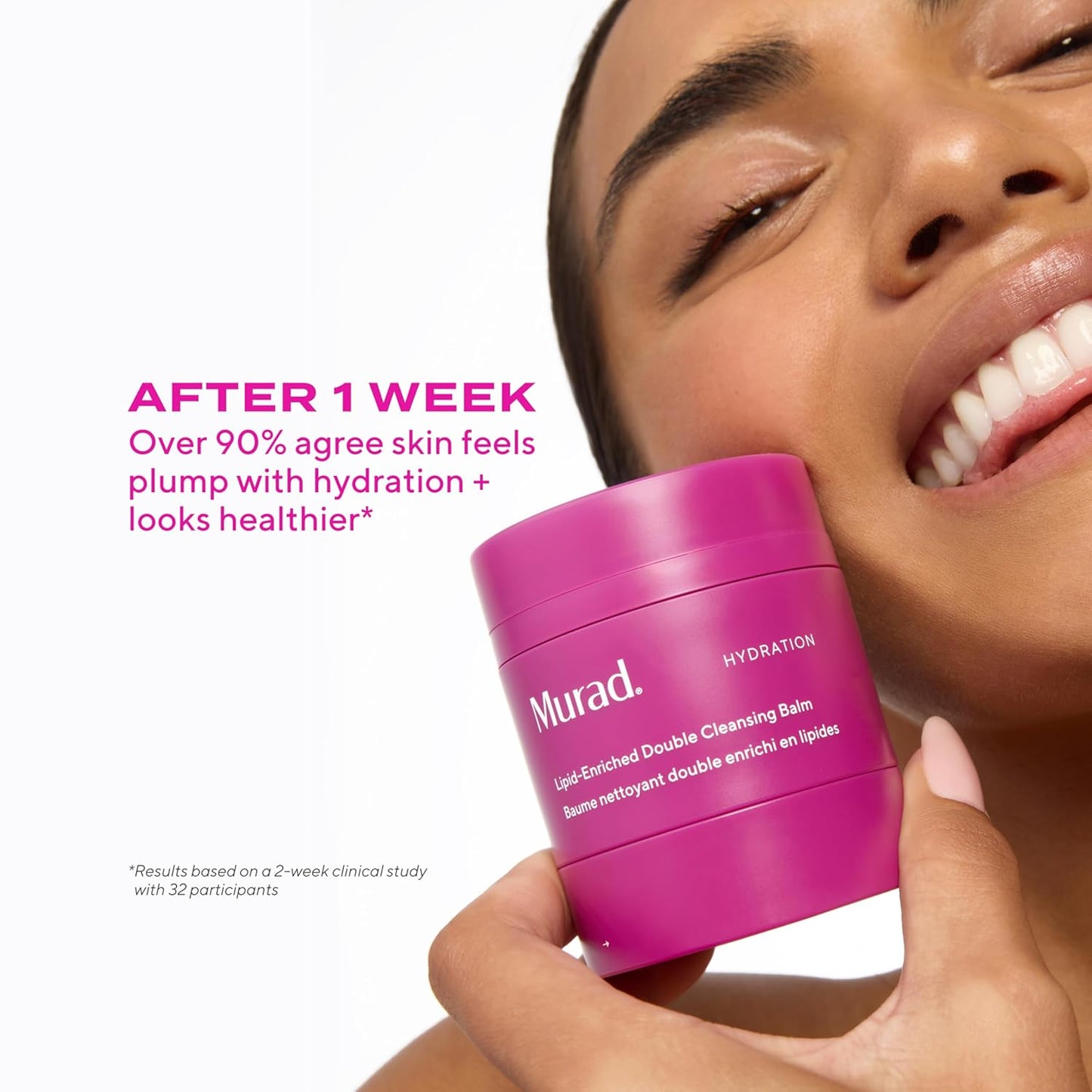 Murad Lipid-Enriched Double Cleansing Balm - Hydrating Balm-to-Oil Face Cleanser | Removes Long-Wear Makeup & SPF - 1.7 Fl Oz