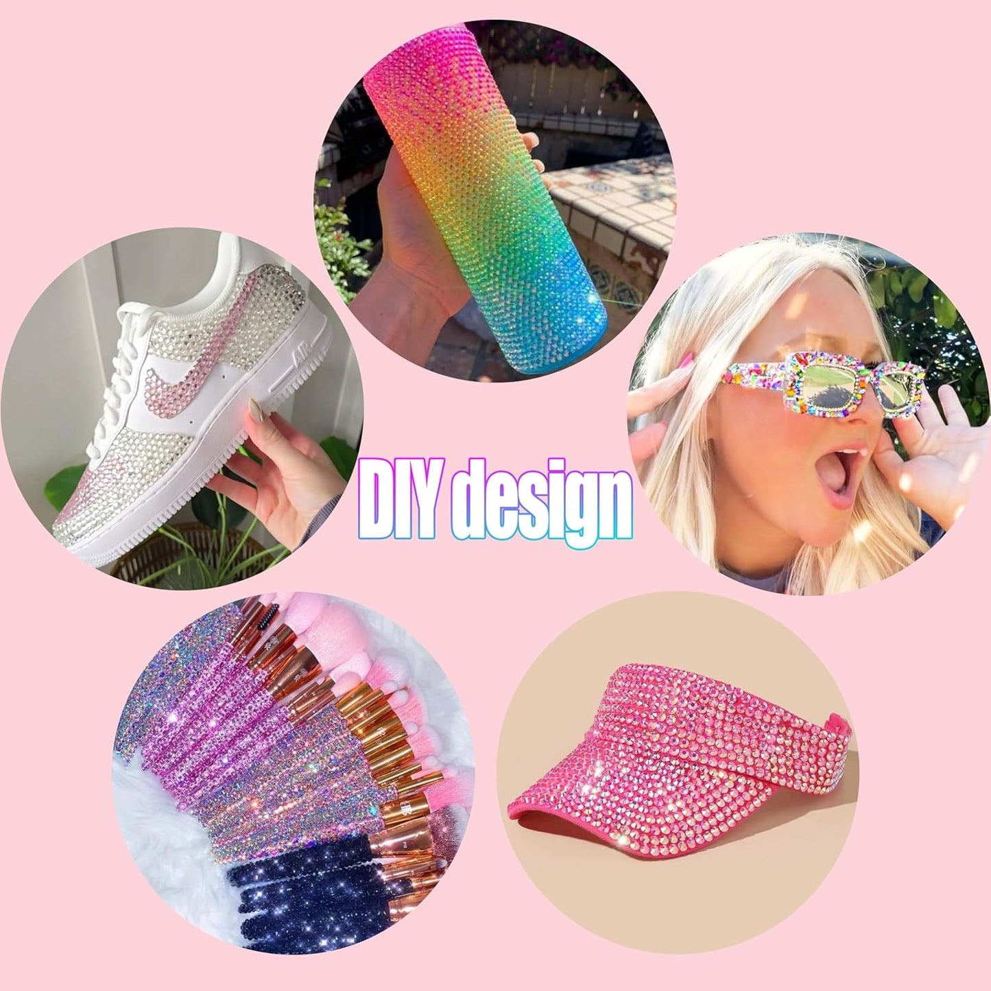 Bedazzling Kit - 45000 Pcs Multicolor Resin Jelly Rhinestones with 6 Boxes | 3mm Flatback Gems for Nail Art, Crafts & Clothing