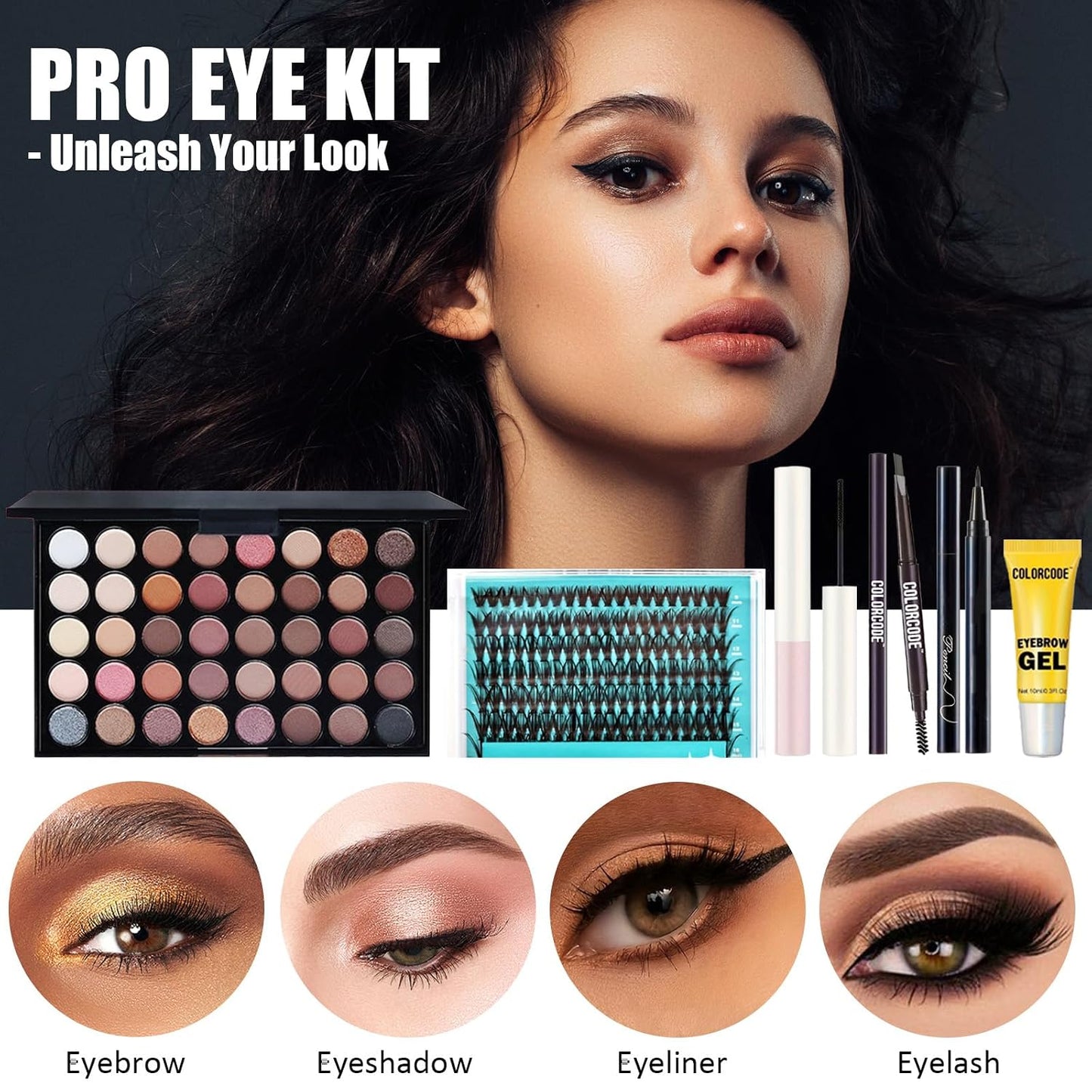All-in-One Makeup Kit for Teens | Professional Makeup Set with Eyeshadow, Eyeliner, Foundation & Brushes