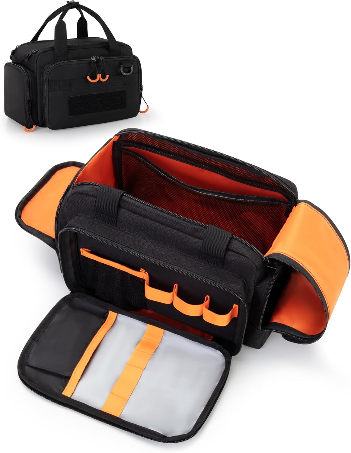 Tactical Travel Toiletry Bag - Extra Large Dopp Kit Organizer for Men | Dual Zipper Design, Black