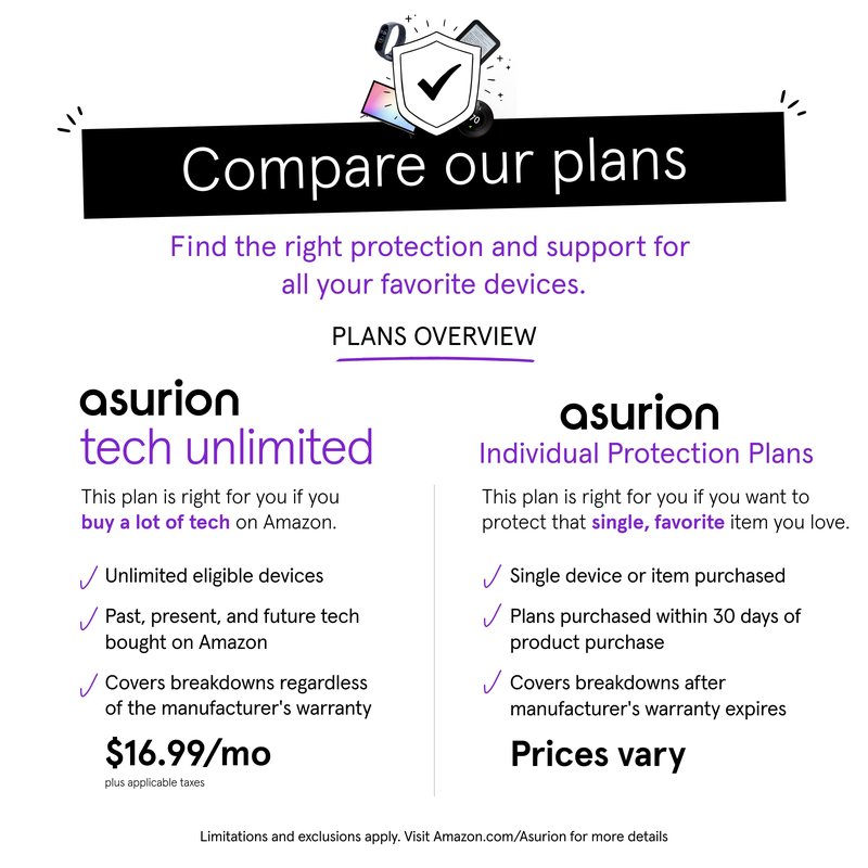 ASURION 2 Year Electronics Protection Plan ($30 - $39.99)