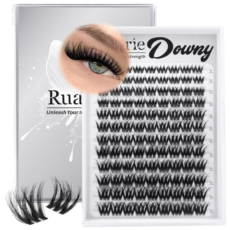 Fluffy Lash Clusters - Wispy Faux Mink Eyelash Extensions | 8-16mm D-Curly Volume Lashes
