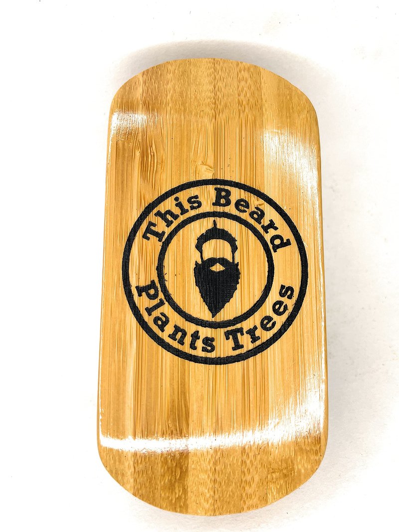 Big Boar Bristle Beard Brush from Green Beard Grmng - Boar Bristle & Bamboo