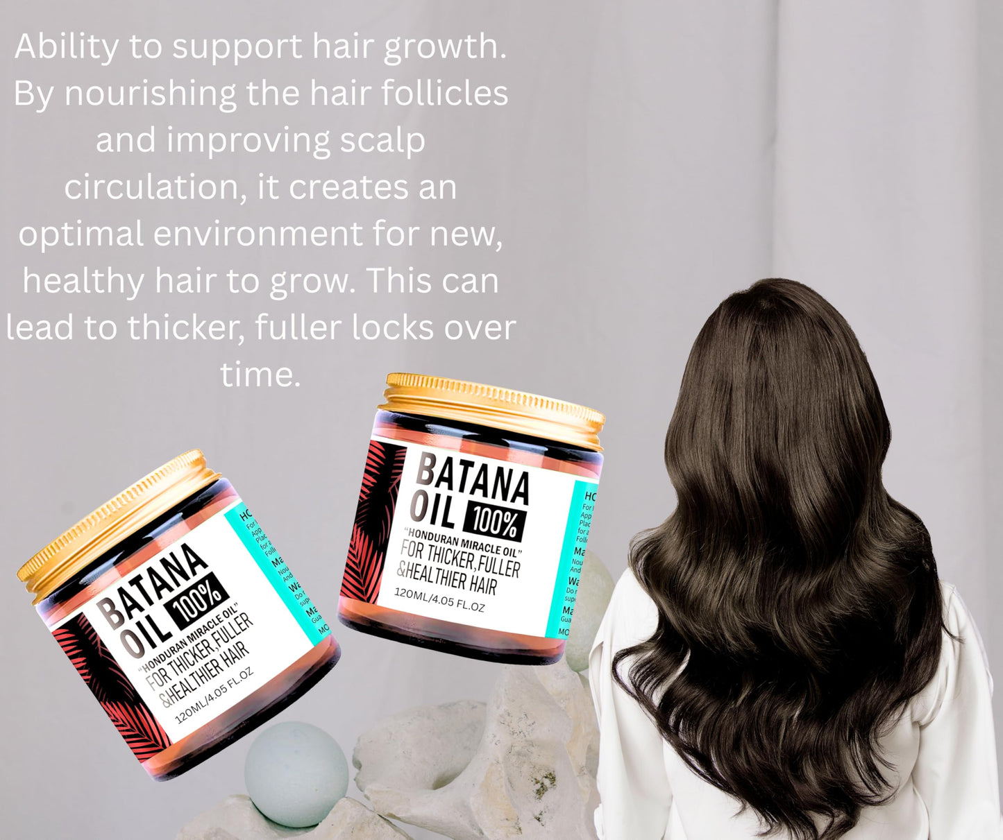 Batana Hair Growth Oil, Supports Regrowth, Penetrates Shaft To Repair And Strengthen, 100% Raw Unrefined, Nourishes, Reduces Breakage & Stronger, Longer Hair