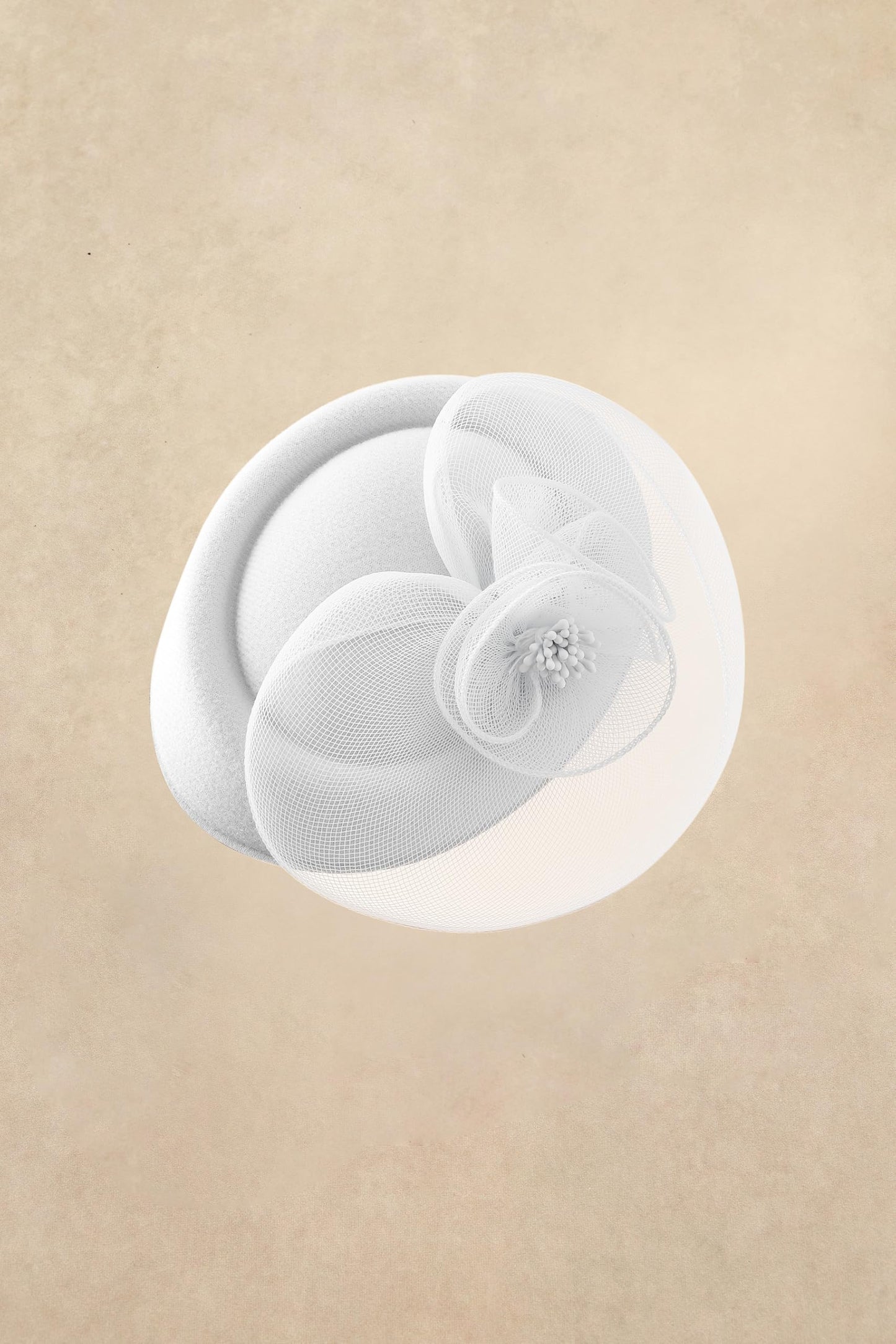 BABEYOND Fascinators Hats for Women - Tea Party Hat Kentucky Fascinator Derby Flower Mesh Pillbox Hat for Bridal Wedding White