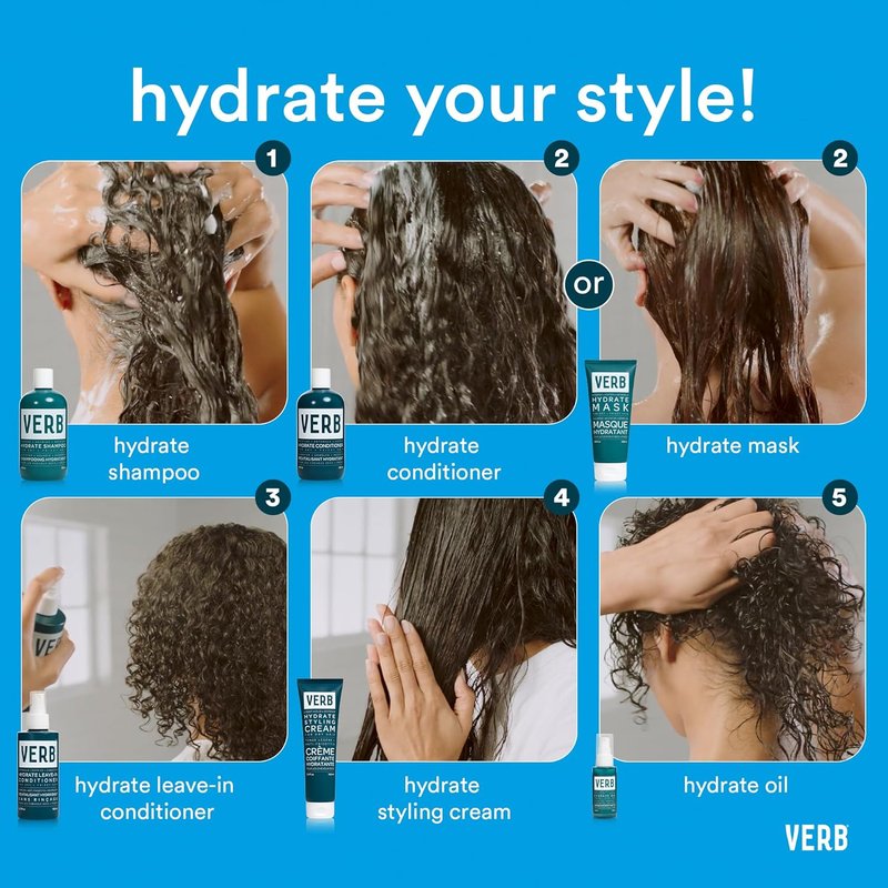 Hydrate Oil for Dry & Frizzy Hair - Adds Moisture & Shine | Amber + Warm Jasmine Scent
