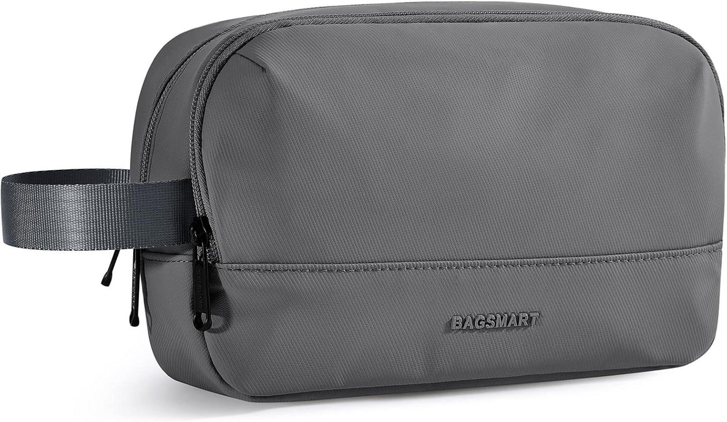BAGSMART Travel Toiletry Bag - Water-Resistant Dopp Kit for Men | Medium Black Size