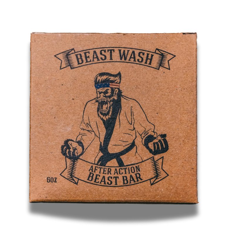 Johnny Slicks After Action Beast Bar | Organic Body Wash Mens Bar Soap, Handmade with Clean & Chemical-free Ingredients for a Deep Cleanse (Coconut, Peppermint & Tea Tree Oil), No Preservatives
