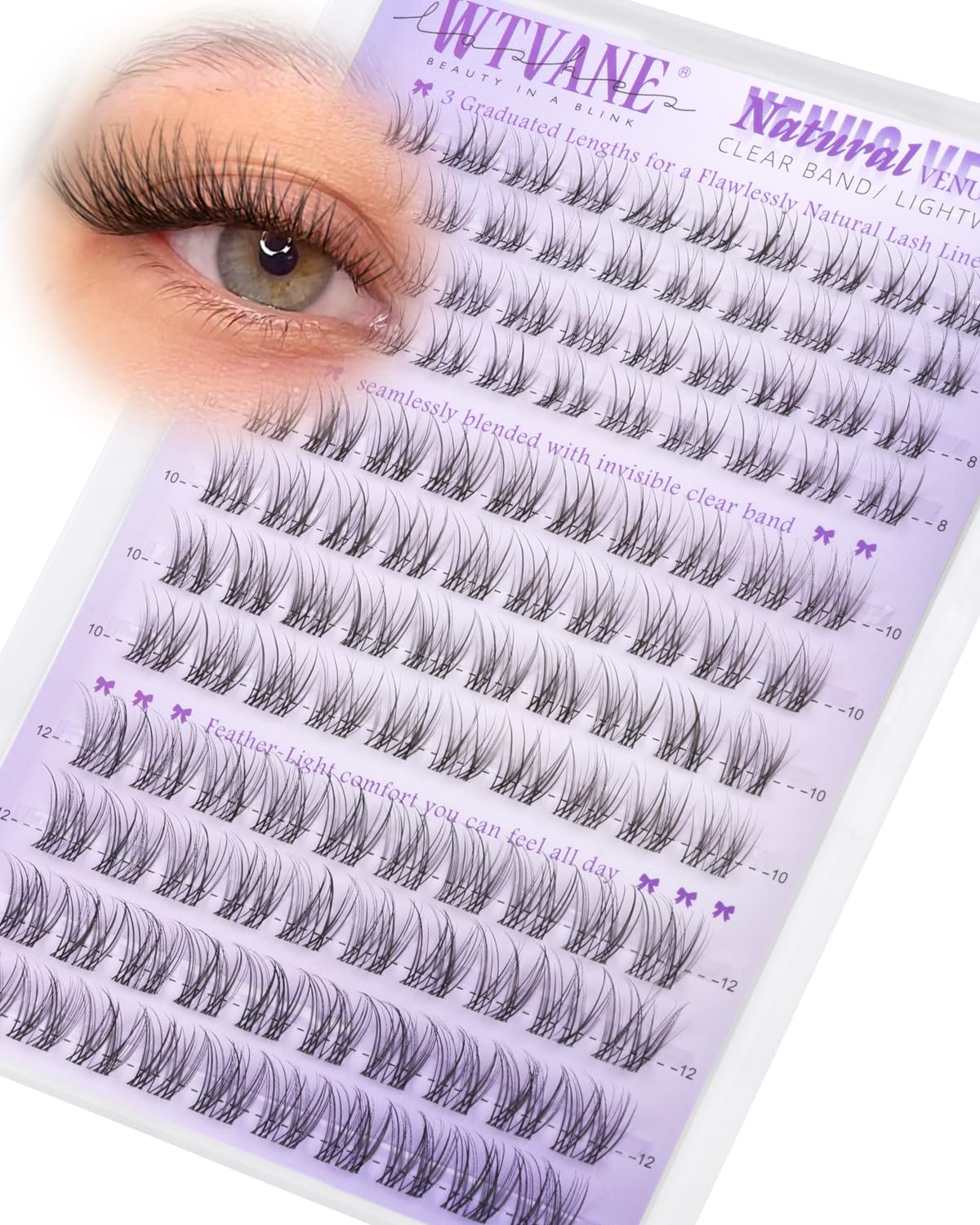 Brown Lash Clusters - Spiky 8-14mm Manga Eyelash Extensions | Wispy Bunny Individual Lashes