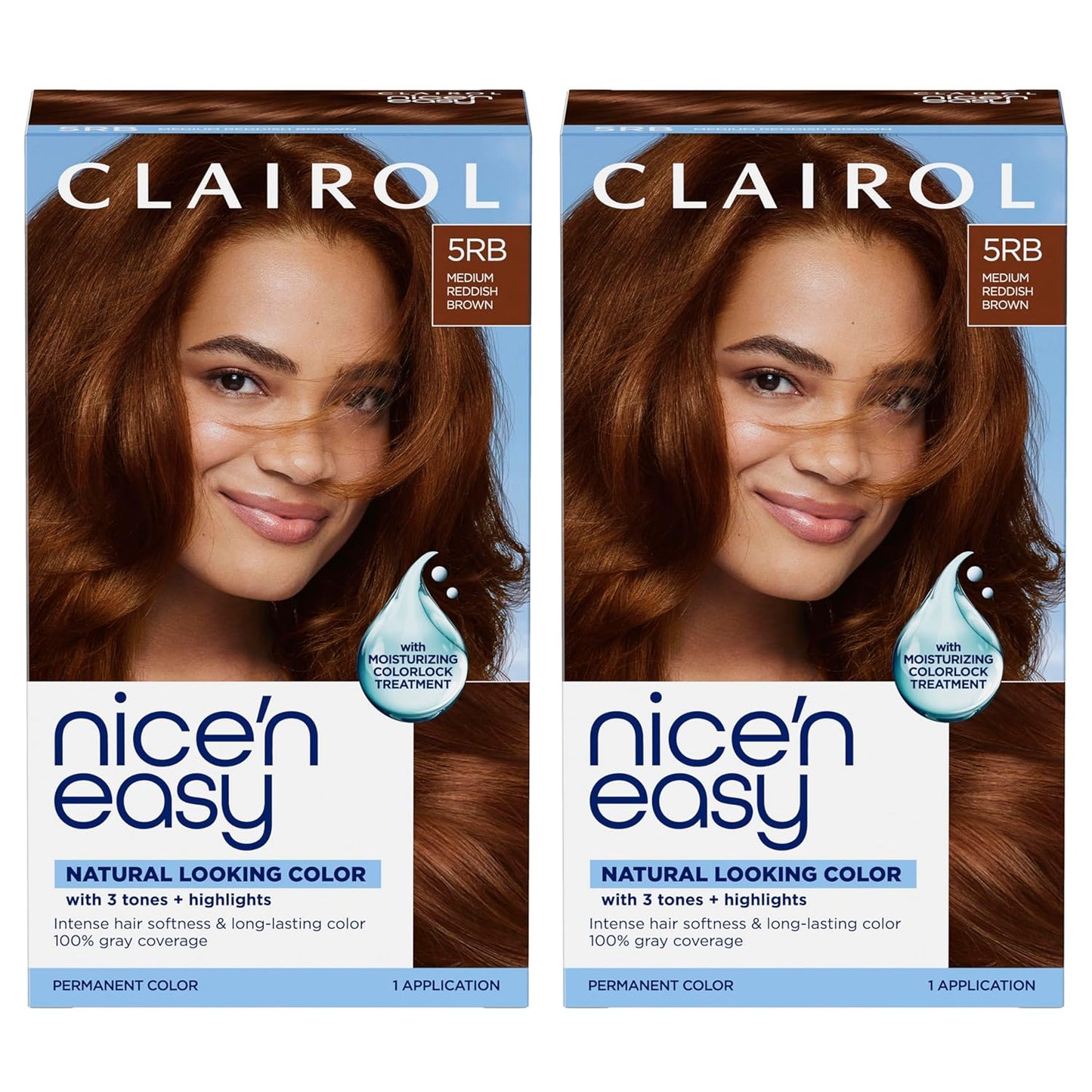 Clairol Nice'n Easy Permanent Hair Dye - Blackest Black | 100% Gray Coverage & Long-Lasting Shine | Single Pack