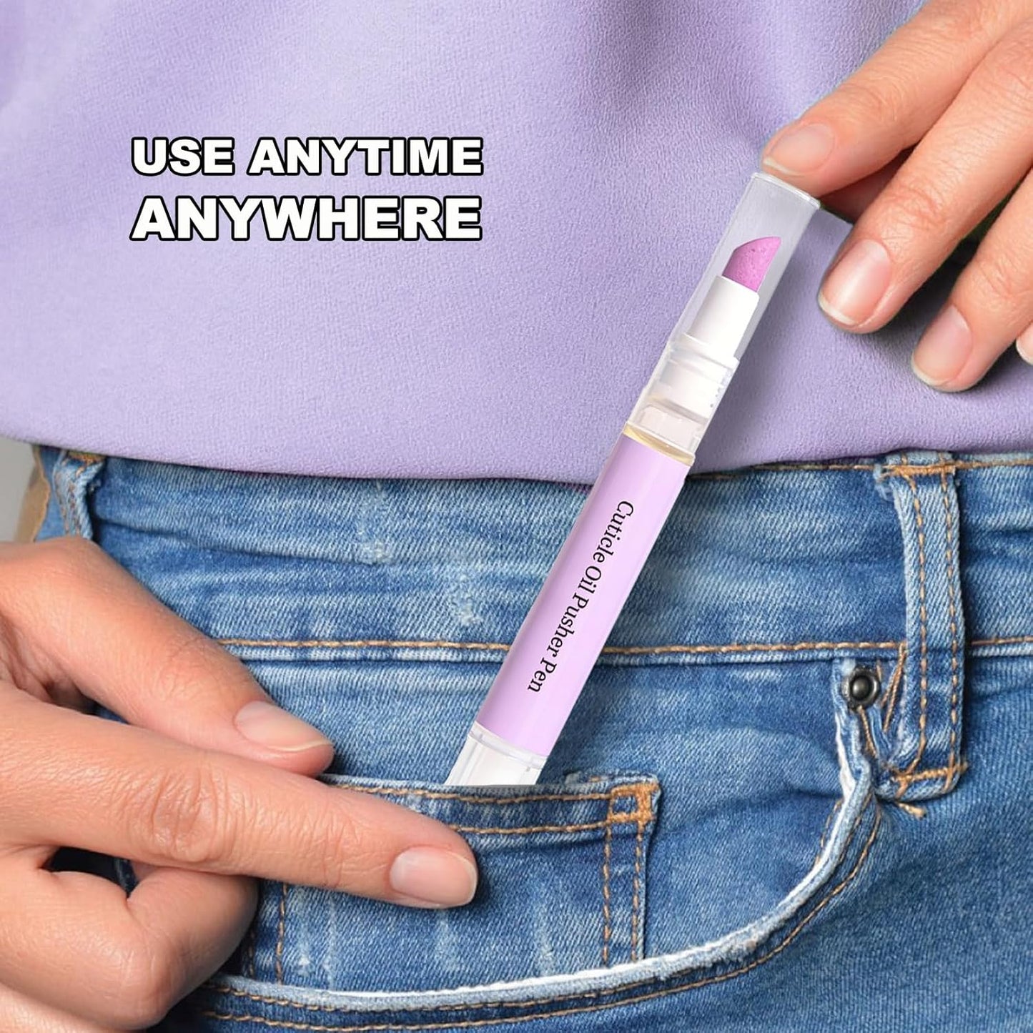 Ceramic Cuticle Pusher Oil Pen - Nourishing Cuticle Remover for Dry & Damaged Nails | 2ml