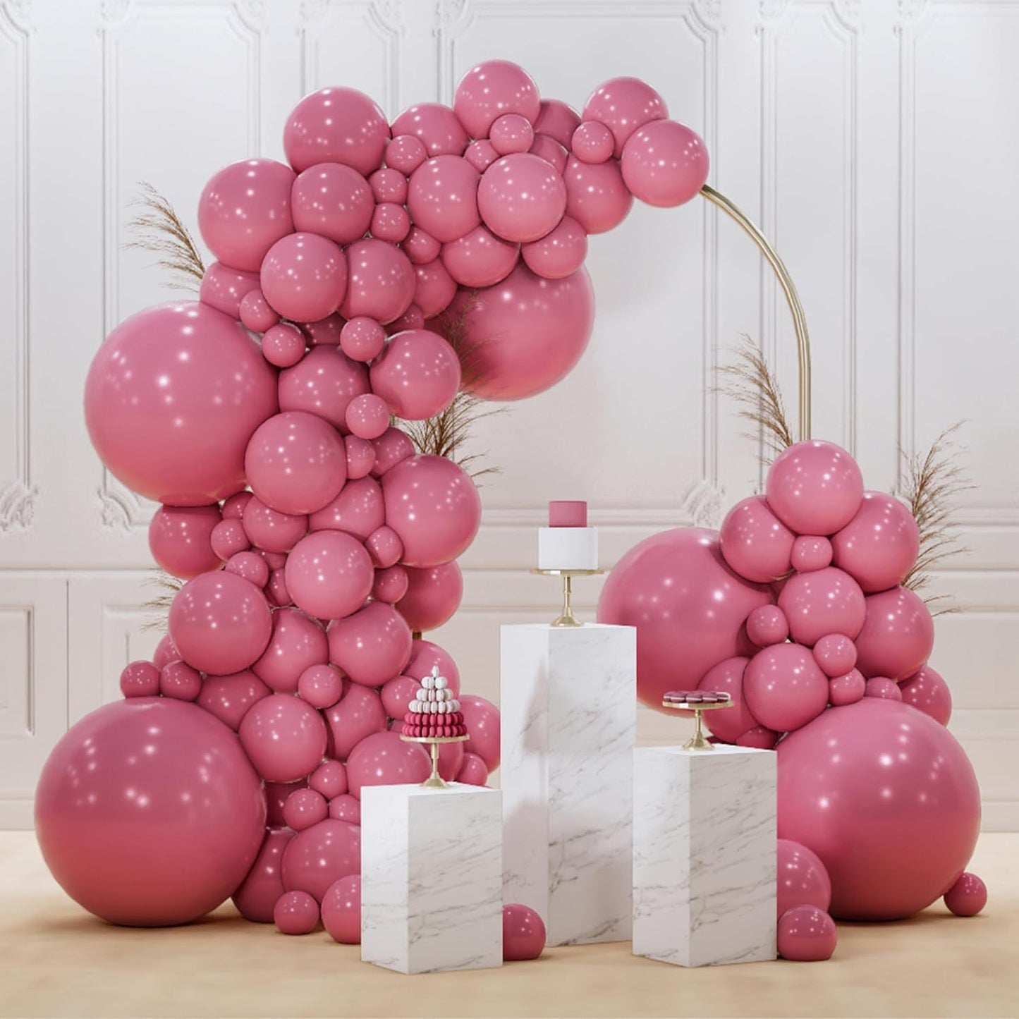 Black Balloon Arch Kit - 140 Pcs in 5-18 Inch Sizes for Baby Showers, Birthdays & Anniversaries | Elegant Black Decor