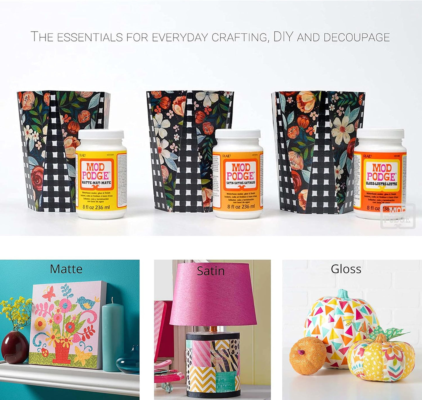 Mod Podge Gloss Sealer - All-in-One Craft Glue & Finish | Quick Dry, Non-Toxic, 16 oz.