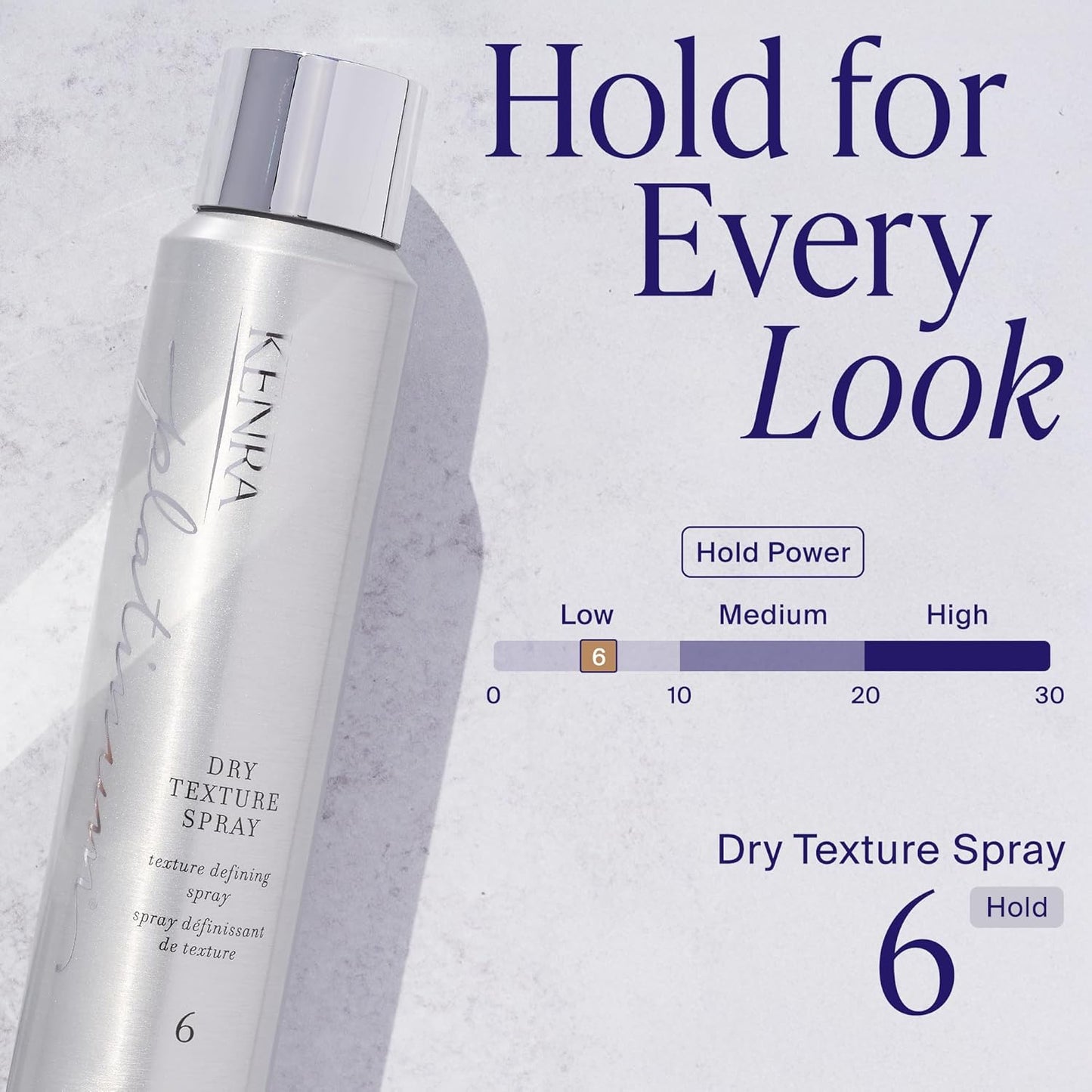 Kenra Platinum Dry Texture Spray 6 - Texture Defining Styler for All Hair Types | Ultra-Lightweight, Absorbs Oils & Impurities