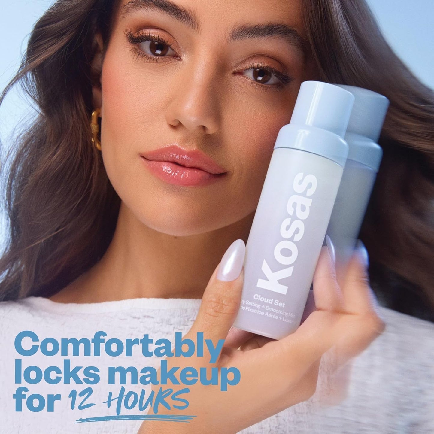 Kosas Cloud Set Airy Setting Spray - Hydrating, Alcohol-Free Makeup Mist | 12-Hour Hold, Pore Minimizing, Lightweight Face Spray