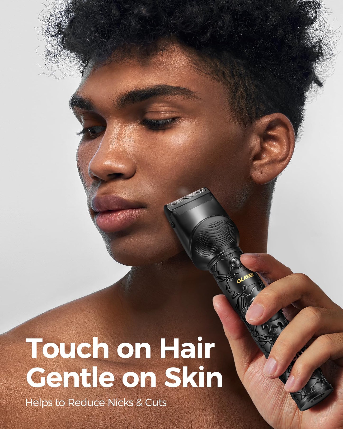 GLAKER Beard Trimmer for Men, Electric Razor for Body, Face, Mustache, Ear, Nose Hair Trimmer, Cordless Hair Clippers 17 Pieces 6-in-1 Shavers for Mens Grooming Kit, Gifts for Men