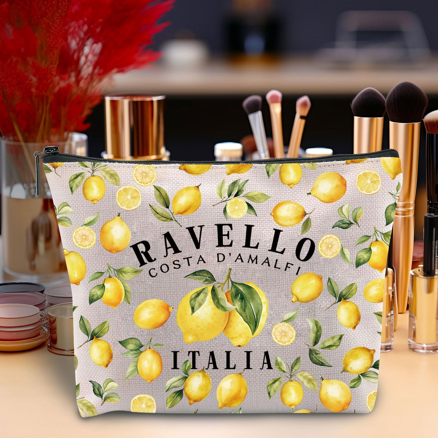 Zuo Bao Ravello Gift Ravello Italy Cosmetic Bag Ravello Lemons Italy Travel Toiletry Bag Italy Lover Cosmetic Bag Italy Vibes (RAVELLO)