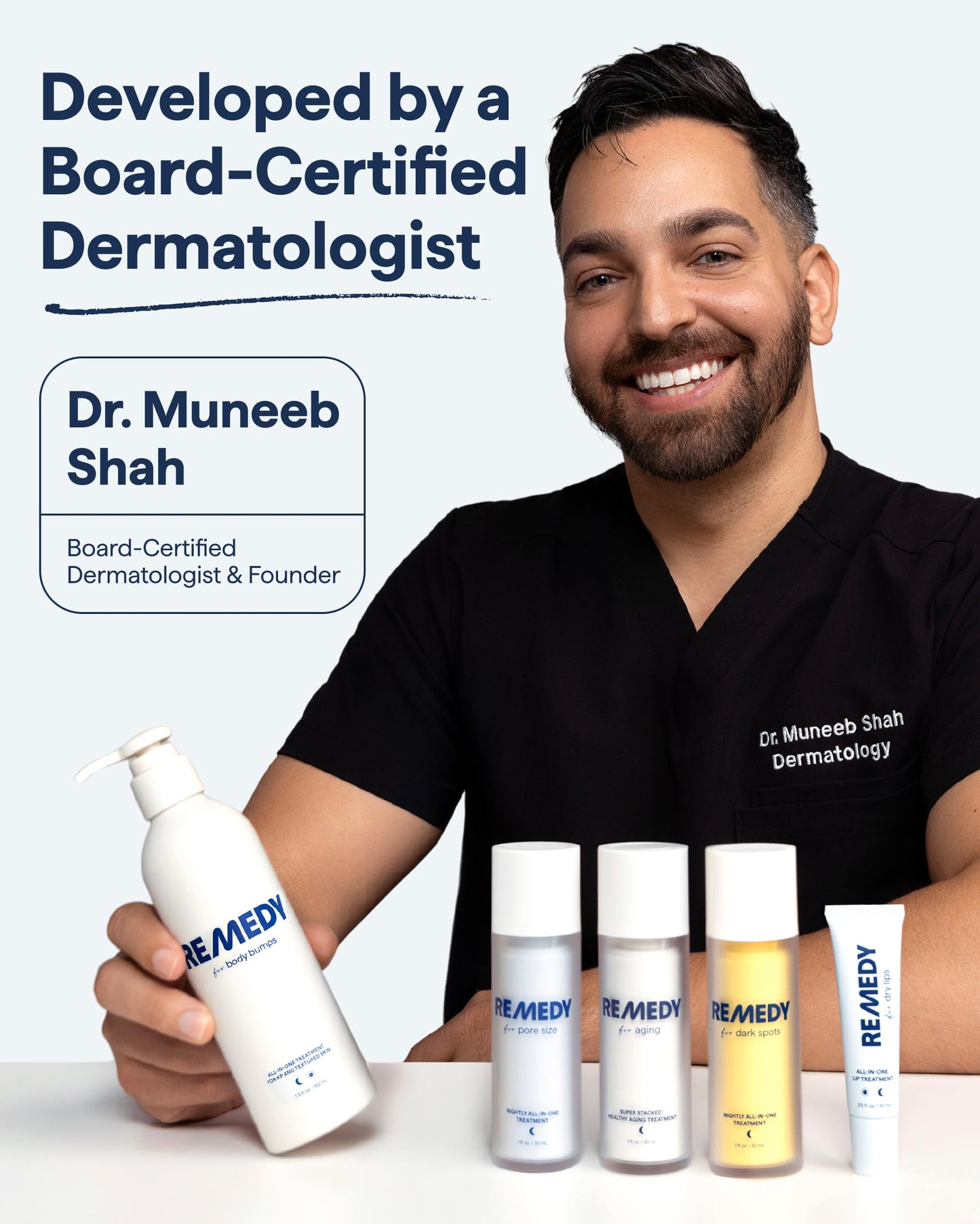 Remedy for Pore Size | Pore Refining Advanced Serum | Large Pore Minimizer with Retinol, BHA Salicylic Acid, Niacinamide | for Texture, Pimples, Blackheads | by Dermatologist Dr. Shah