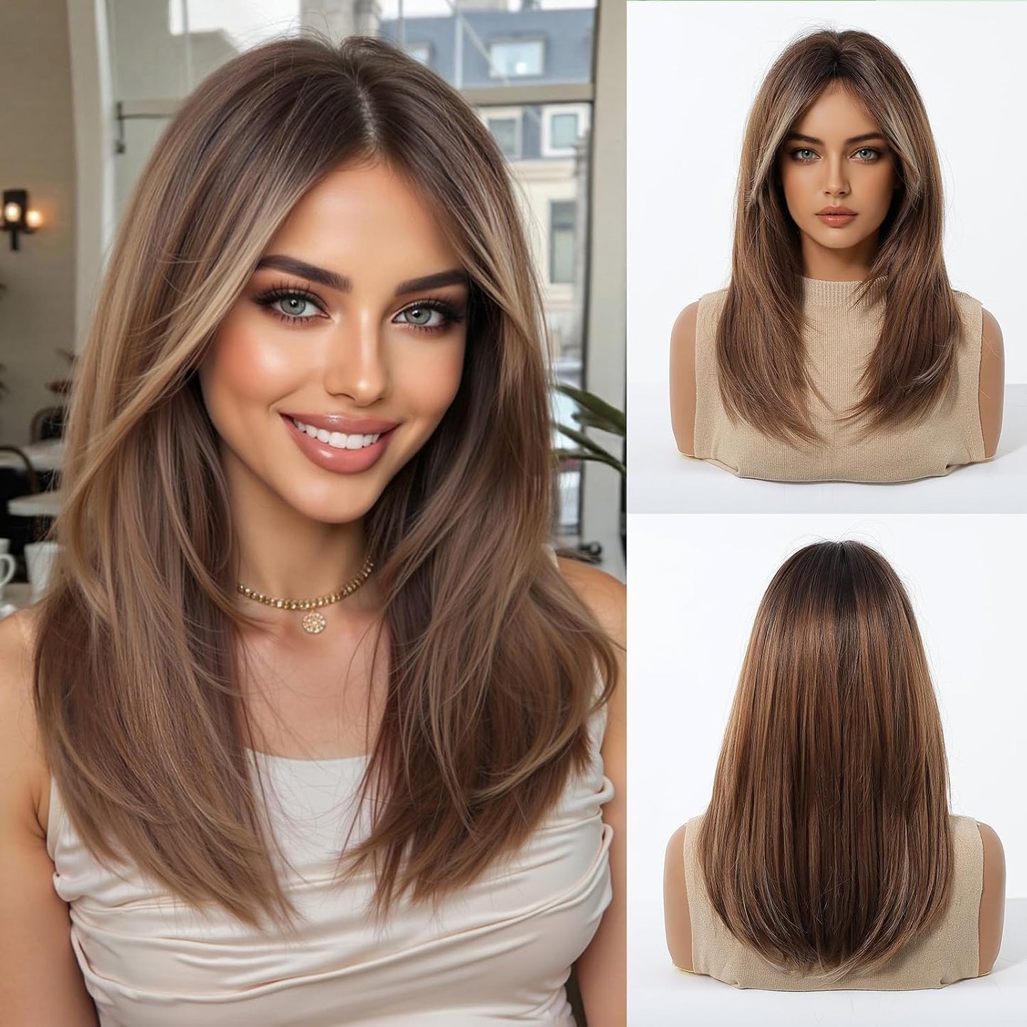 Long Blonde Wig - Natural Looking Heat Resistant Synthetic Hair | Perfect for Daily Wear & Parties