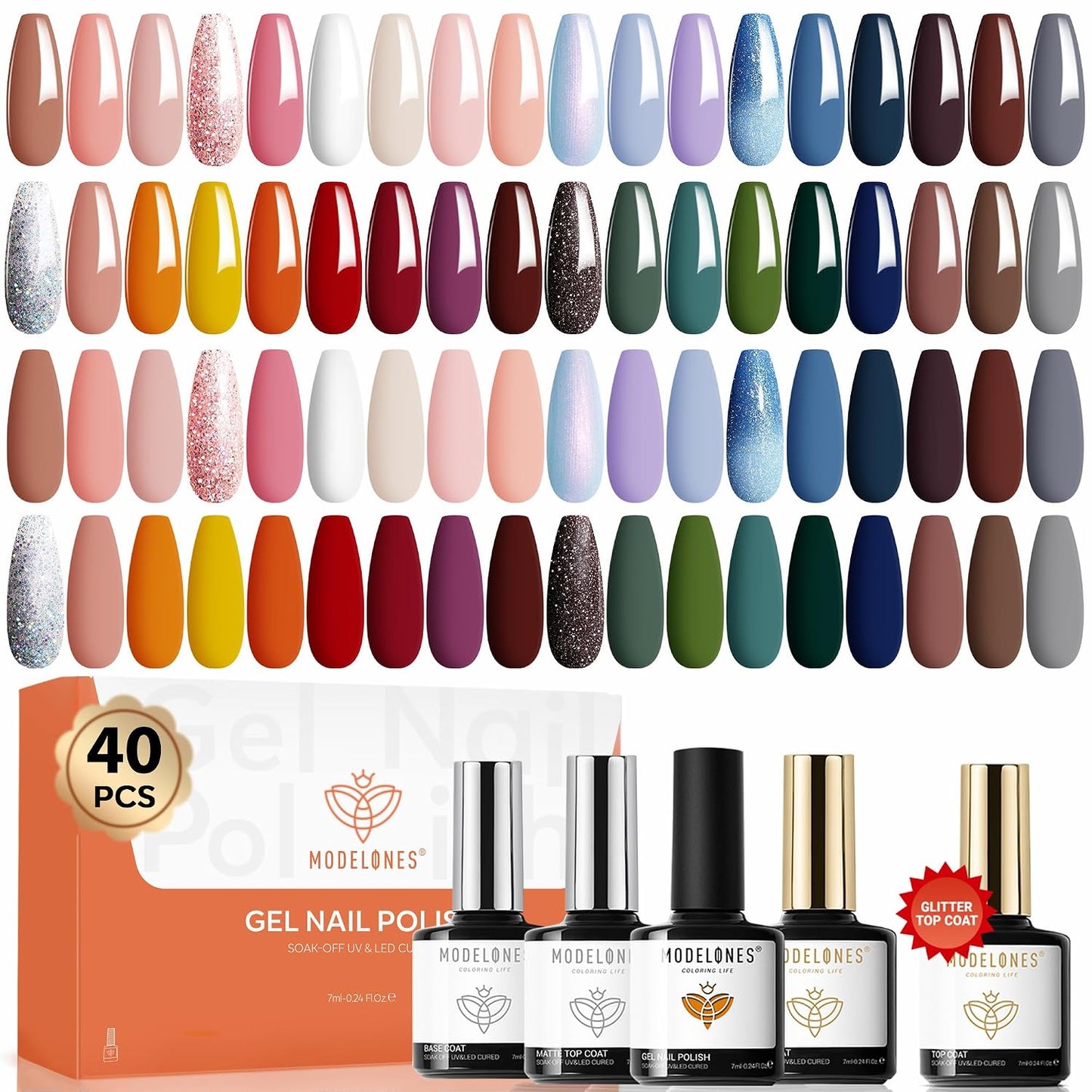 Modelones 5D Cat Eye Nail Magnet Tool Set - 360° Rotating U-Shaped, Ball, Hole & Heart Magnets for Gel Polish Art | 5 Pieces
