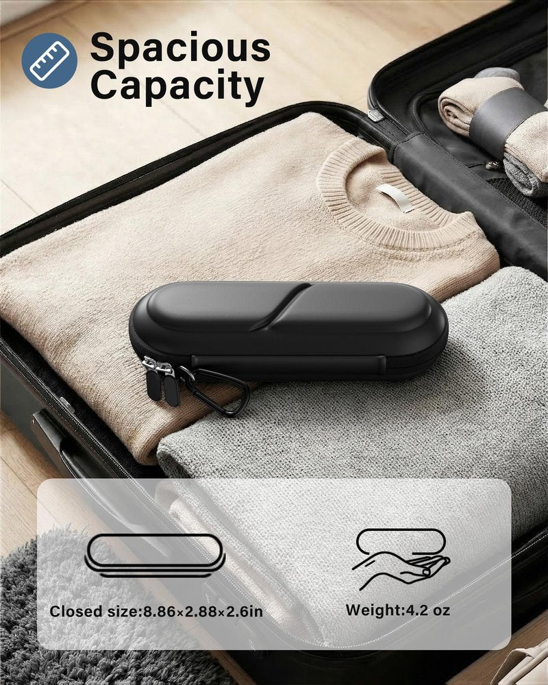 ProCase Toothbrush Travel Case for Oral-B/Oral-B Pro 1000 1500 5000 7000 7500 6000 9600/Philips Sonicare 4100 5100 1100 6100 5300 Oral-B iO Electric Toothbrush Portable Hard Container -Black