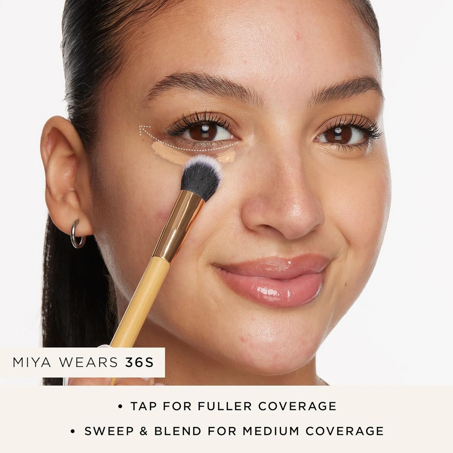 Tarte Concealer Brush - Effortless Application for Dark Circles & Discoloration | Vegan, Cruelty-Free
