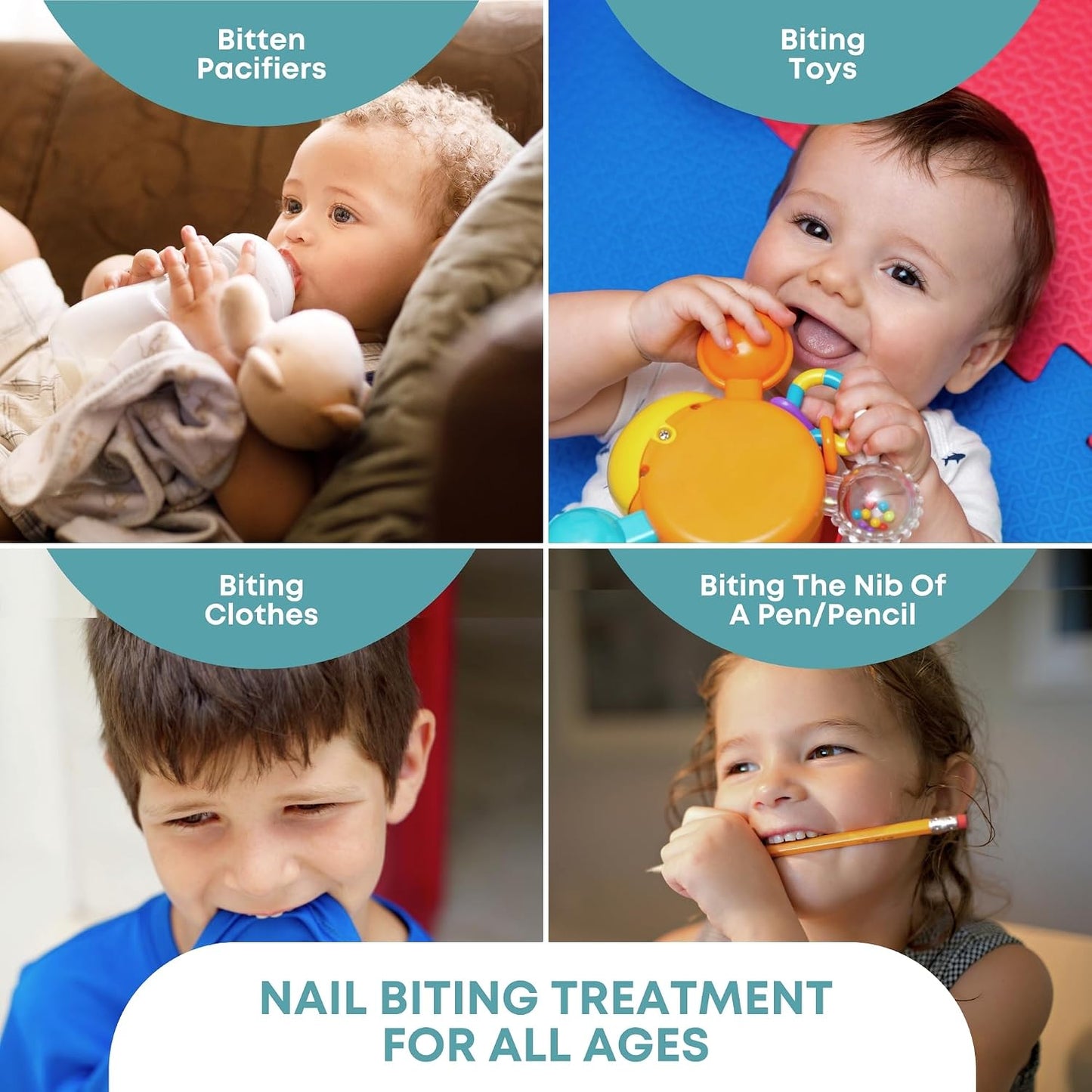 Natural Nail Biting & Thumb Sucking Solution - 100% Safe Bitter Taste Deterrent | Gentle on Skin & Nails | 21-Day Results