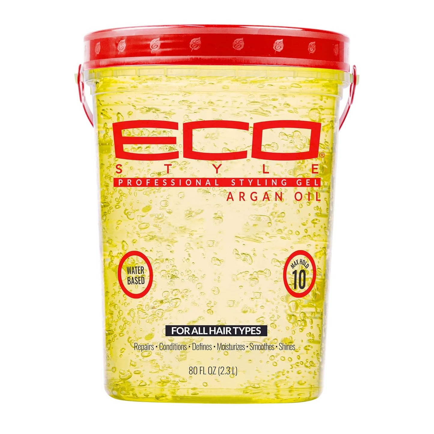 Eco Style Gel Olive Oil - Moisturizing Hair Styling Gel for Shine & Split End Control - 8 oz