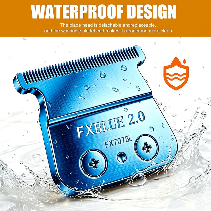 Replacement Blade for BaByliss PRO Hair Trimmers - 2PCS Blue Blades for FX787, FX799, FX726, FX729