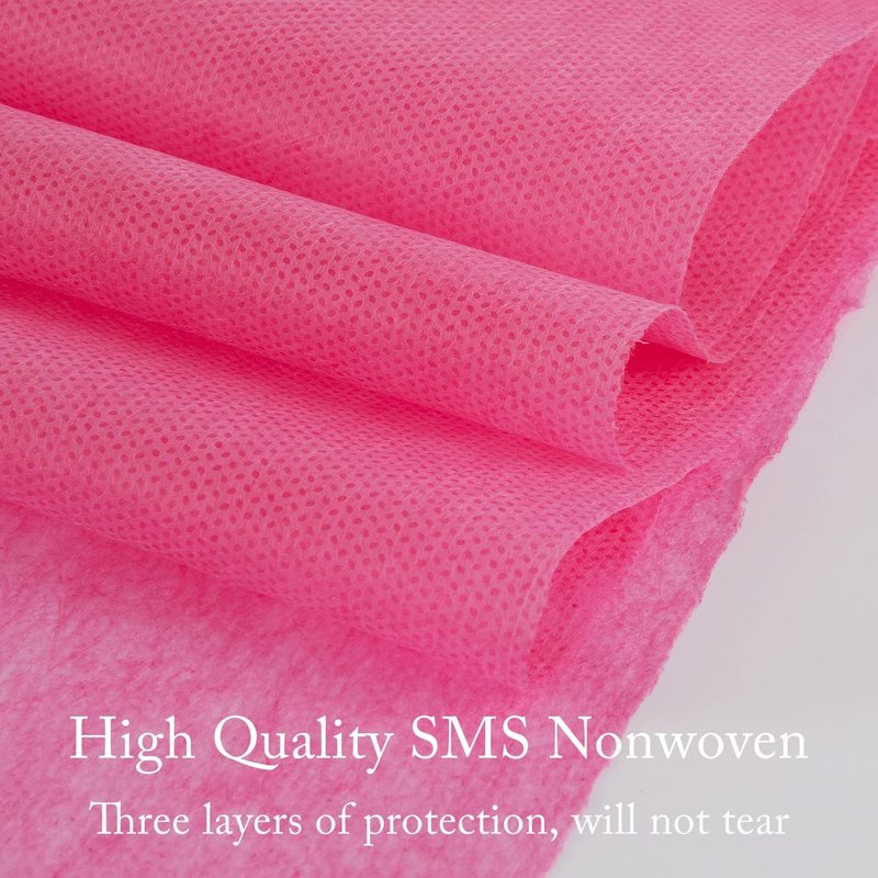 YEEOZOE 100PCS Disposable Massage Table Sheets, Pink Spa Bed Covers for Esthetician, Spa, Waxing, Lash, Tattoo, Salon Table, 31.5" X 71"