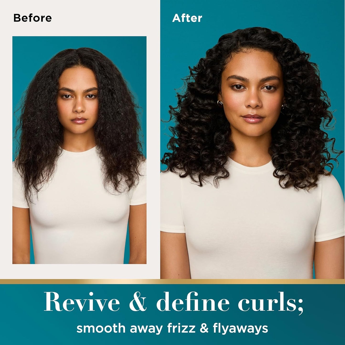 OGX Argan Oil Curl-Defining Cream - Anti-Frizz Formula for All Hair Textures | 6 oz