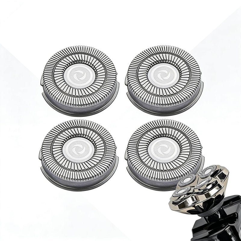 4Pcs Shaver Replacement Blades, Compatible with Skull Pitbull Shaver Gold/Silver/Platinum PRO, Super Close Shaving Heads.