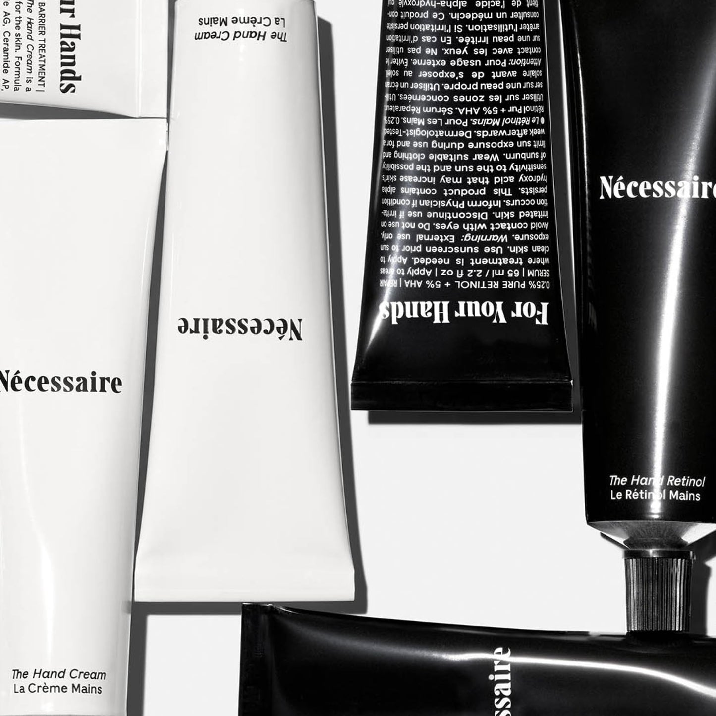 Nécessaire The Hand Duo – The Hand Cream + The Hand Retinol Treatment Gift Set for Dry Hands – Daily Moisture + Nighttime Repair with Ceramides, Peptides & Retinol – 2 x 2.2 oz