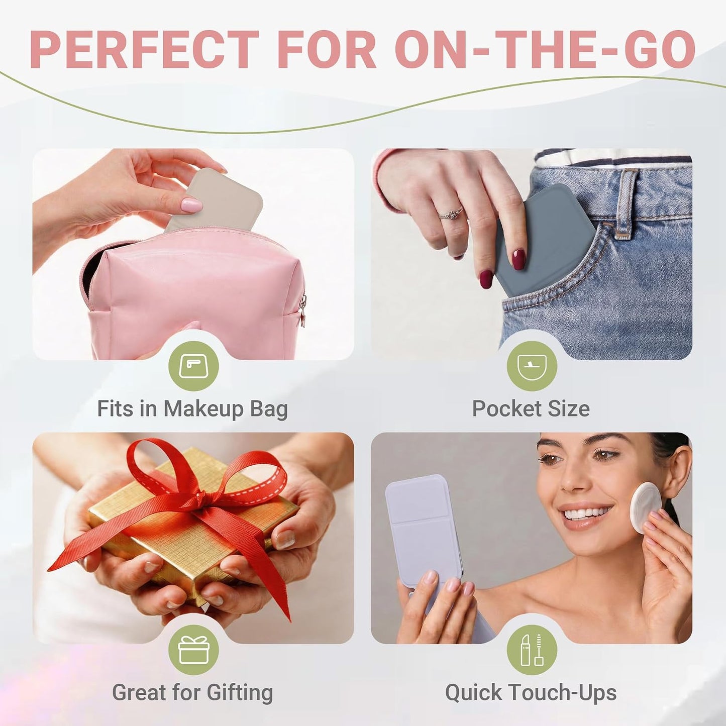 Compact Folding Pocket Mirrors - 18 Pack Mini Makeup Mirrors for Travel & Daily Use | Perfect for Women’s Parties