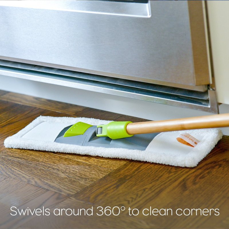 Full Circle Mighty Mop 2-in-1 Wet/Dry Microfiber Head, Green