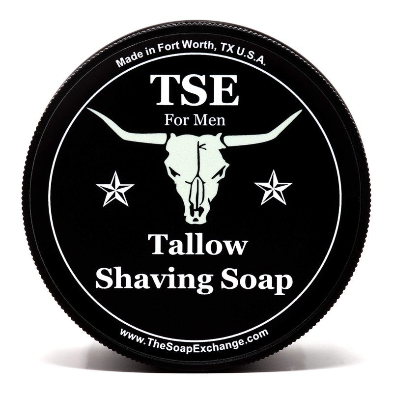 TSE for Men Espresso Shaving Soap with Tallow and Shea Butter. Natural Ingredients for Rich Lather and a Smooth Comfortable Shave. Artisan 4.5 oz Semi-Soft Italian Style. Made in the USA.