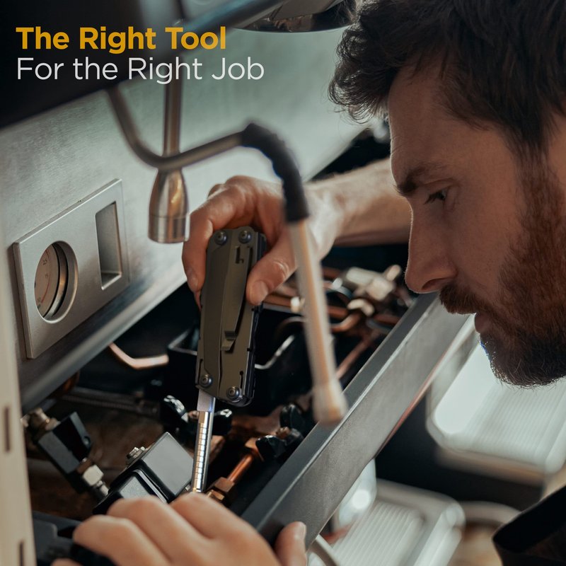 Galvanox Multi-tool Bit Driver Extender - Compatible with Leatherman Skeletool/Surge/MUT/Wave Plus and Signal Bits set, Multitool Kit add-on accessory (420 Stainless Steel)