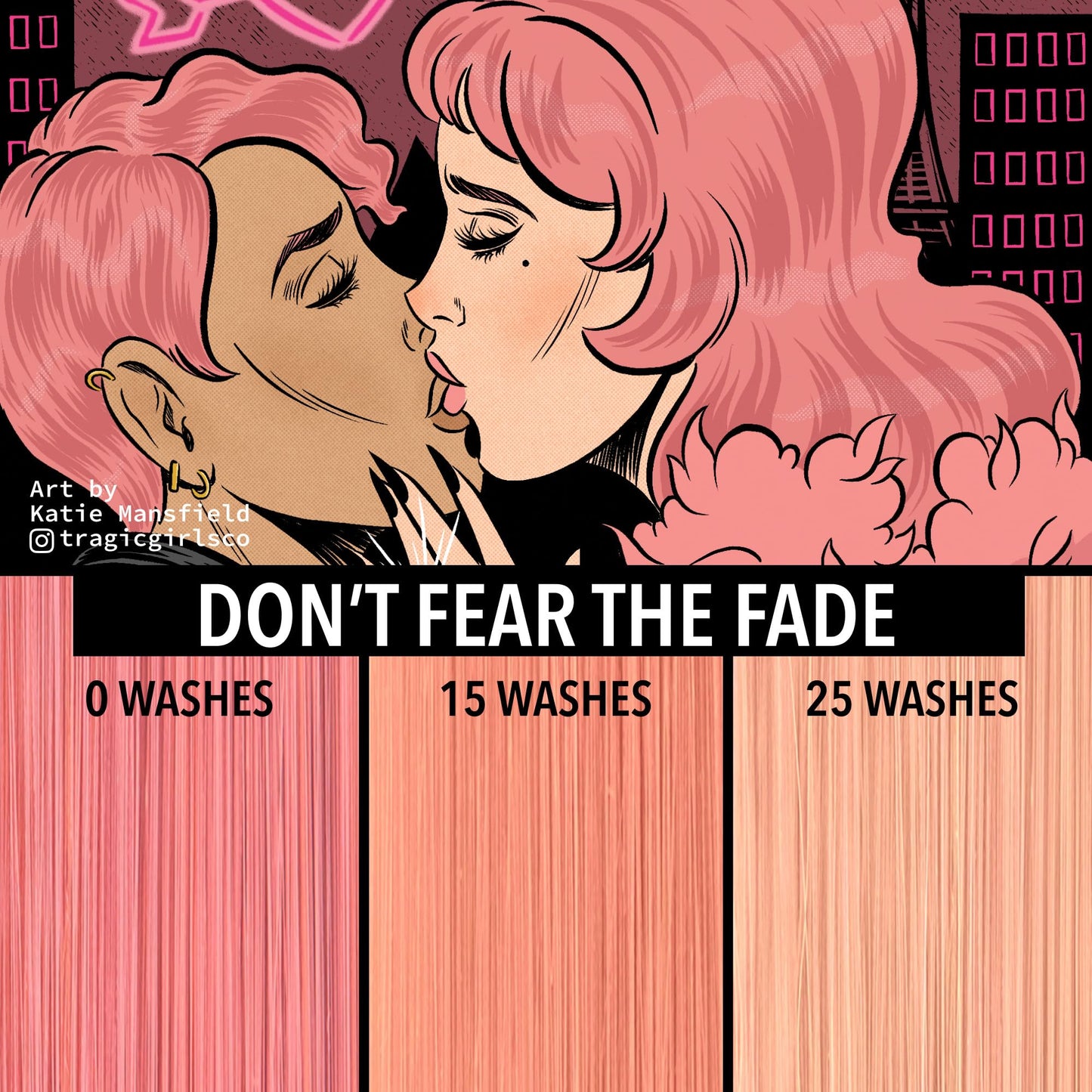 Pulp Riot Semi Permanent Hair Color Eloped – Balanced Peachy Vibrant Pink Rose, Long-Lasting Vibrancy, Anti-Overworking Formula, Vegan, Conditioner-Based, 4oz Tube