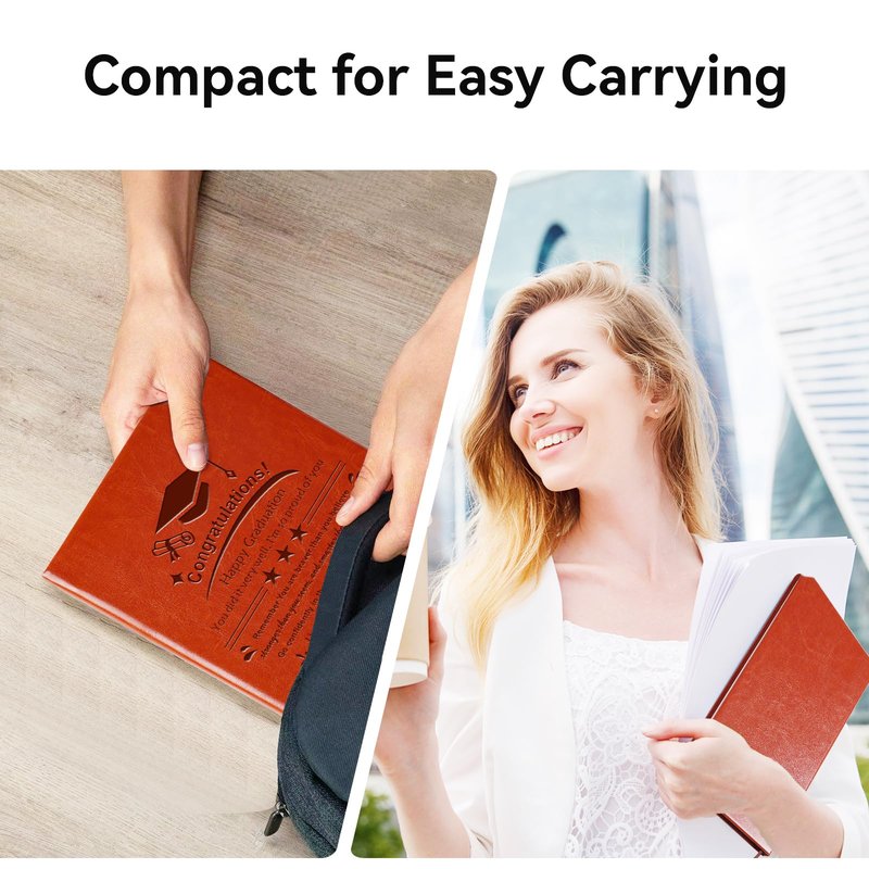 LBWCER Inspirational Graduation Journal Congratulations Graduating Journey Leather Notebook Congrats Grad Graduate Notebook (Congratulations Graduation.)