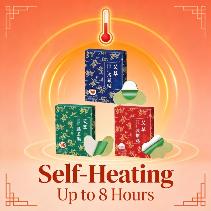 Women Moxibustion Patches Natural Herbal Moxa Self-Heating Warming Pads Acupoint Care for Body Relaxation Skin-Friendly Adhesive Patches 36 Pcs