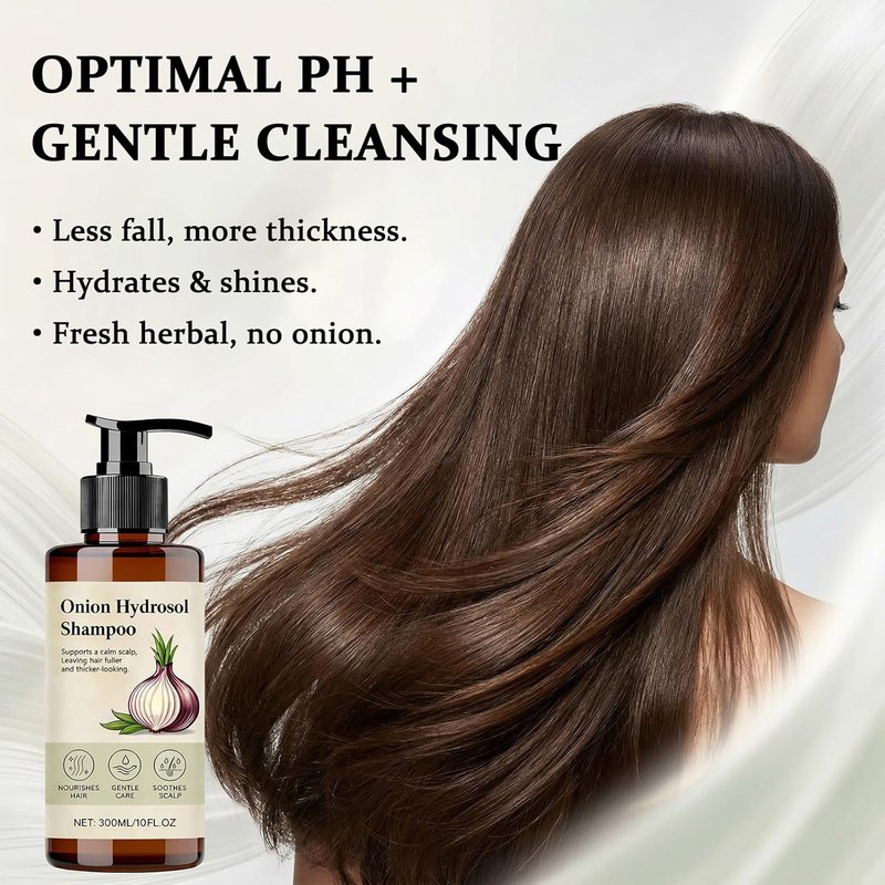 Onion Hydrosol Shampoo for Hair Growth - Rosemary & Biotin Formula | 10 fl. oz. for Thickening & Strengthening
