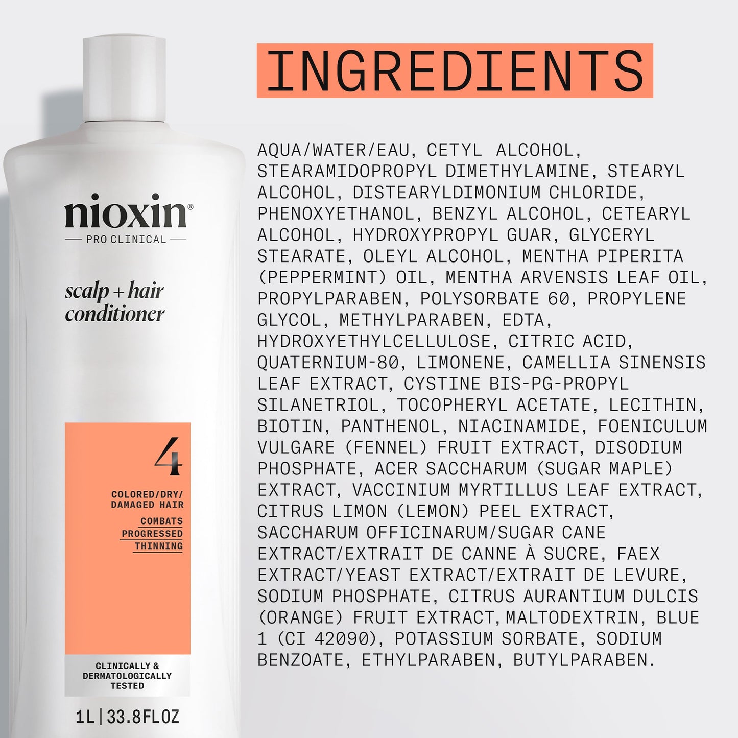 NIOXIN System 4 | Scalp Care | Thickening Conditioner | Colored Dry Hair