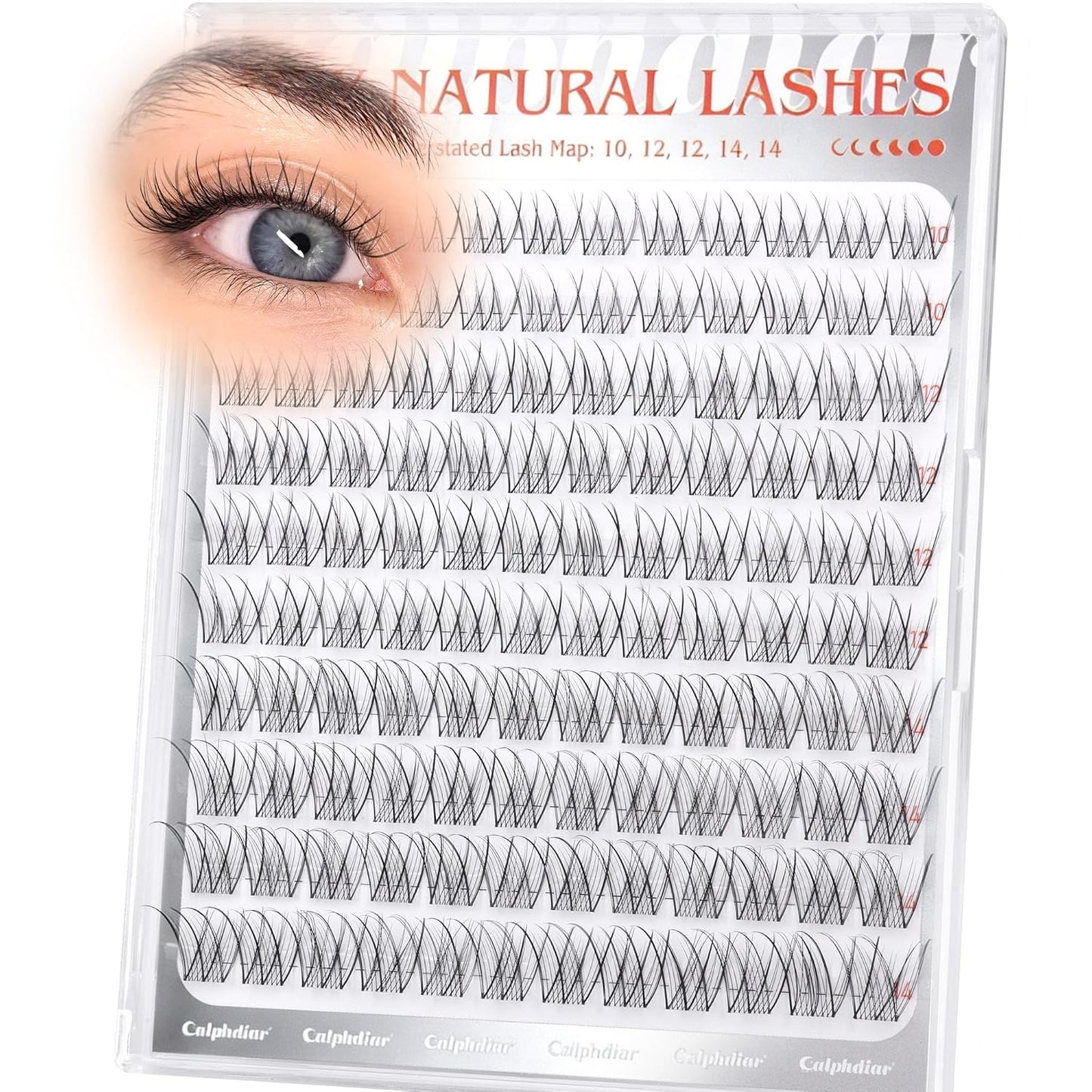 Manga Lash Clusters - Wispy Spiky Volume Eyelash Extensions | Weightless 10-16mm Individual Lashes for DIY Cat Eye Looks