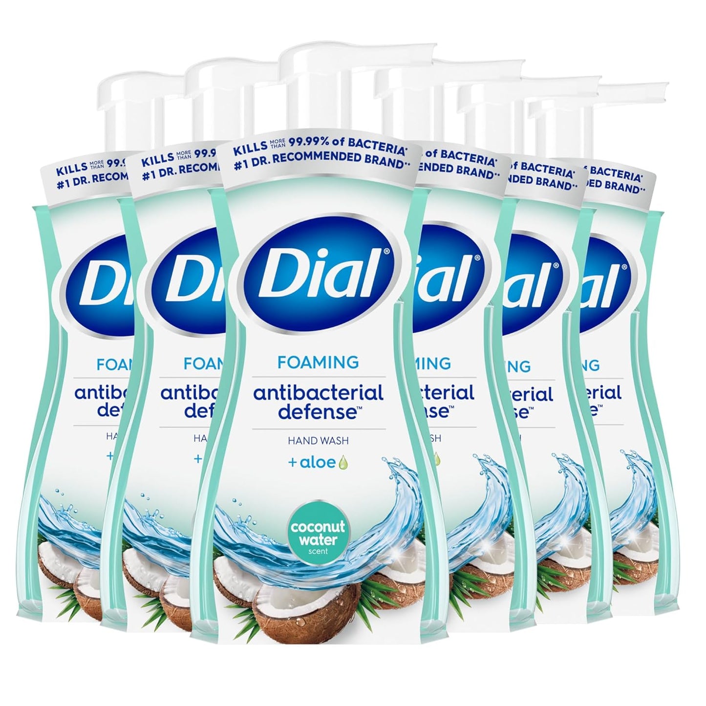 Antibacterial Foaming Hand Wash - Coconut Water Scent | 7.5 fl oz (Pack of 6)