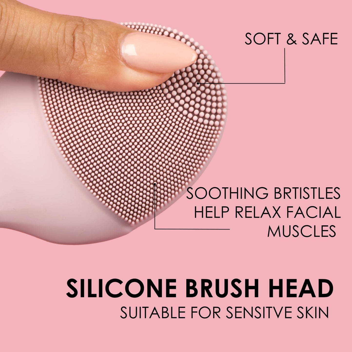 JAPONESQUE SKINTherapy Rejuvenating Sonic Facial Cleanser, Rechargeable Waterproof Cleansing Device with Silicone Brush - Lift, Firm, and Tone Skin