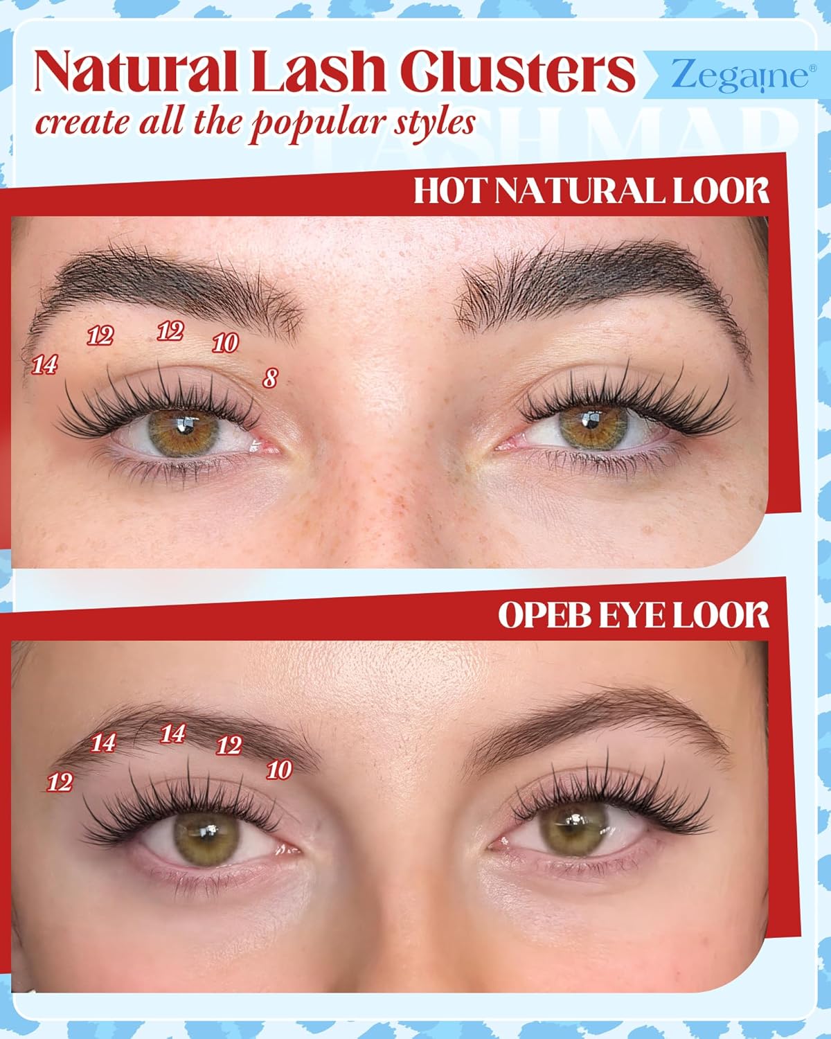 Natural Lash Clusters - Curly Eyelash Extensions for No Makeup Look | 168 Pcs in 8-10-12-14MM