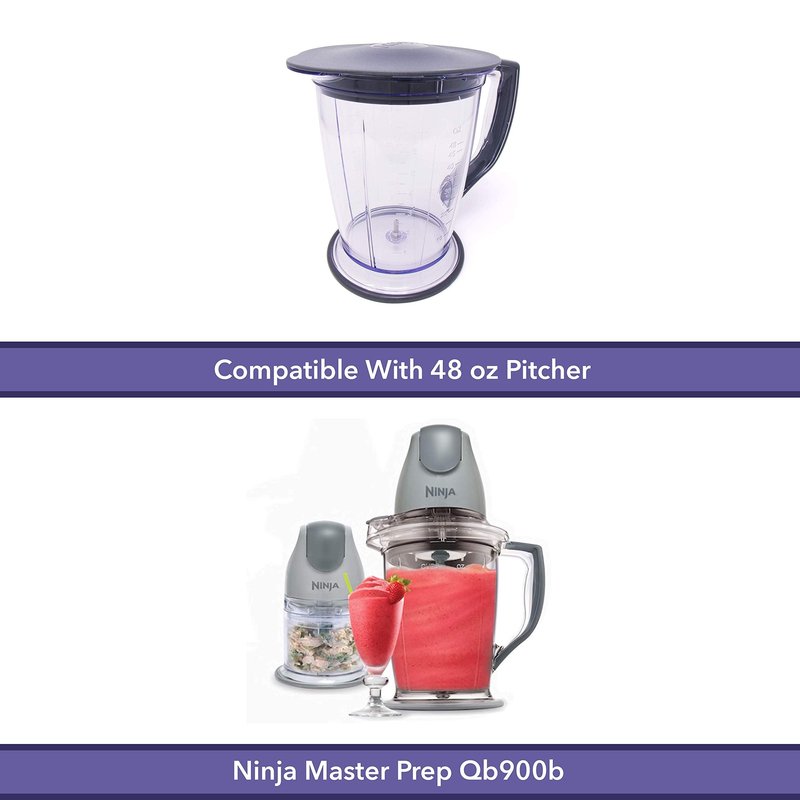 Enbizio Blender Replacement Parts for Ninja Master Prep Qb900B(4 blade for 48 oz pitcher)