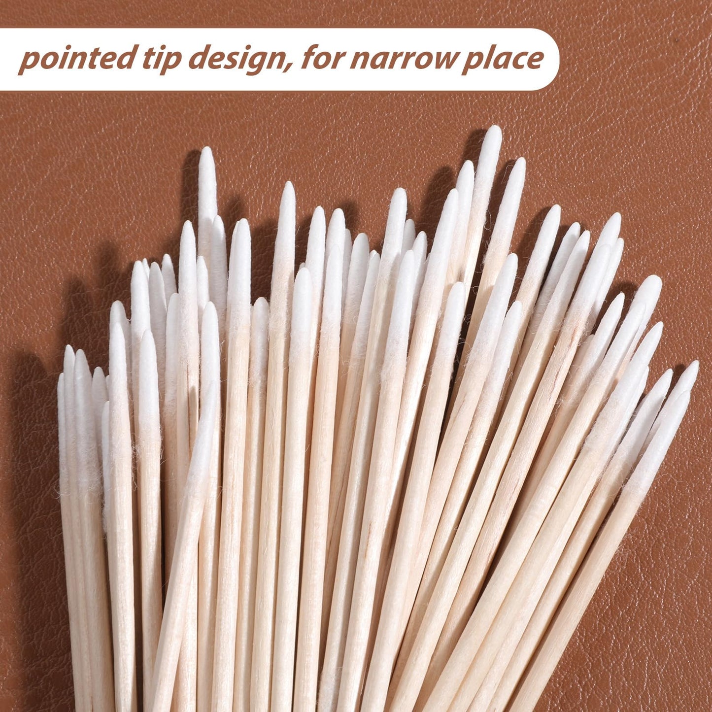 300PCS Pointed Cotton Swabs for Makeup Microblading Precision Tip Cotton Swabs