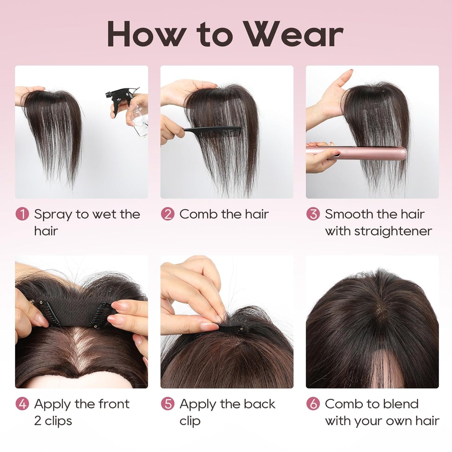 Human Hair Toppers for Women - Real Thick Hair Topper for Instant Volume | Gray Wiglet for Daily Wear