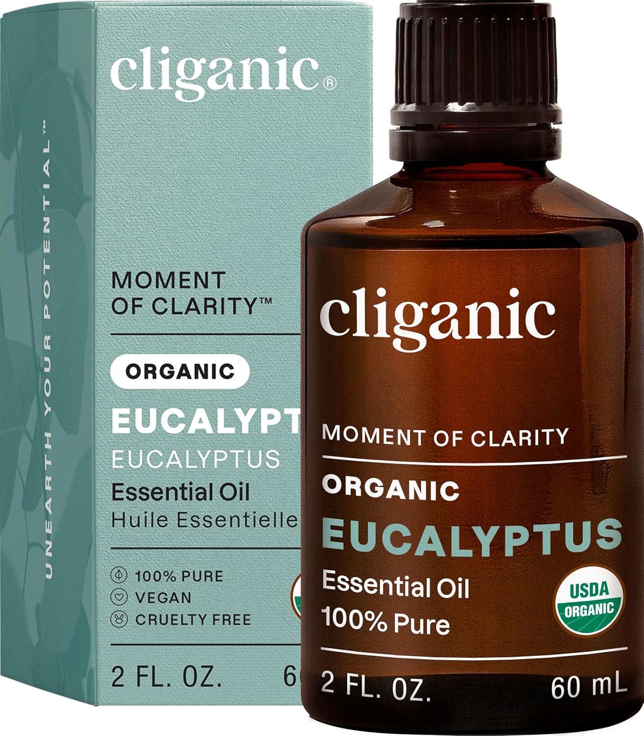 Cliganic Organic Lavender Essential Oil - 100% Pure Aromatherapy Oil | Non-GMO, 15ml